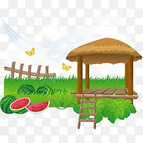 矢量小西瓜园-空若网 矢量小西瓜园-空若网