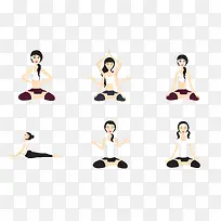 美女瑜伽免抠矢量图下载-空若网 美女瑜伽免抠矢量图下载-空若网