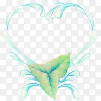 矢量水珠爱心-空若网 矢量水珠爱心-空若网