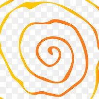 橙色渐变蚊香圈-空若网 橙色渐变蚊香圈-空若网