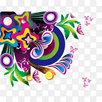 时尚彩色花纹-空若网 时尚彩色花纹-空若网