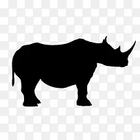 犀牛剪影-空若网 犀牛剪影-空若网