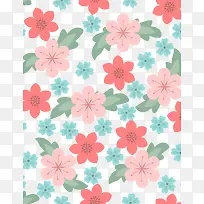 卡通花纹背景矢量素材-空若网 卡通花纹背景矢量素材-空若网