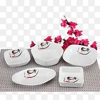 厨房用品方盒碗和梅花-空若网 厨房用品方盒碗和梅花-空若网