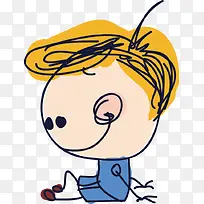 手绘可爱卡通小人-空若网 手绘可爱卡通小人-空若网