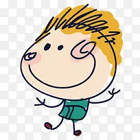 手绘可爱卡通小人-空若网 手绘可爱卡通小人-空若网