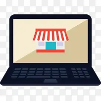 矢量手绘笔记本电脑-空若网 矢量手绘笔记本电脑-空若网