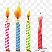 矢量彩色蜡烛下载-空若网 矢量彩色蜡烛下载-空若网