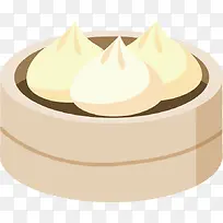 手绘小笼包食物-空若网 手绘小笼包食物-空若网