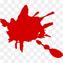 红色泼墨状促销标签-空若网 红色泼墨状促销标签-空若网
