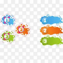 水渍状数字标签矢量-空若网 水渍状数字标签矢量-空若网