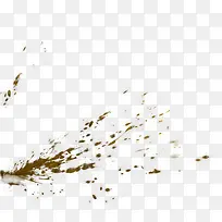 黄褐色的喷溅泥点-空若网 黄褐色的喷溅泥点-空若网