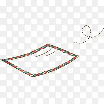 彩色条纹手绘信件-空若网 彩色条纹手绘信件-空若网