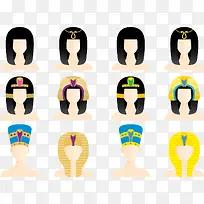 矢量埃及艳后法老-空若网 矢量埃及艳后法老-空若网