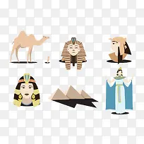 矢量法老埃及艳后骆驼-空若网 矢量法老埃及艳后骆驼-空若网