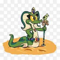 矢量卡通蛇法老-空若网 矢量卡通蛇法老-空若网