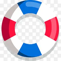 扁平化泳圈设计素材-空若网 扁平化泳圈设计素材-空若网