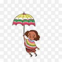 卡通下雨插画-空若网 卡通下雨插画-空若网