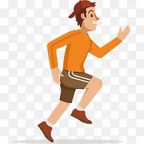 矢量图户外运动的男孩-空若网 矢量图户外运动的男孩-空若网