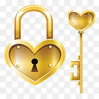 矢量一把心锁-空若网 矢量一把心锁-空若网
