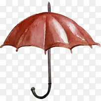 矢量手绘红色雨伞-空若网 矢量手绘红色雨伞-空若网