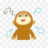 卡通动物素材动物素描 眩晕的小-空若网 卡通动物素材动物素描 眩晕的小-空若网