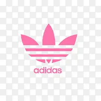 粉红色阿迪达斯logo-空若网 粉红色阿迪达斯logo-空若网