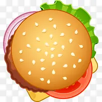 外卖app图标汉堡图标-空若网 外卖app图标汉堡图标-空若网