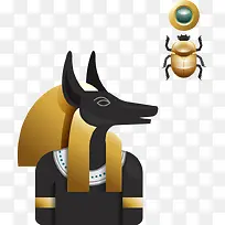 扁平化埃及文化元素-空若网 扁平化埃及文化元素-空若网