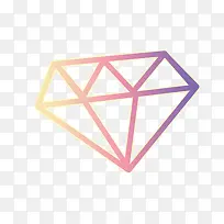 彩色手绘可爱卡通钻石-空若网 彩色手绘可爱卡通钻石-空若网