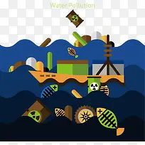 扁平化水污染素材-空若网 扁平化水污染素材-空若网