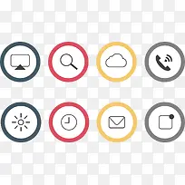 扁平化简洁创意的PPT自绘素材-空若网 扁平化简洁创意的PPT自绘素材-空若网