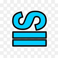 卡通蓝色的符号的运用PSD分层-空若网 卡通蓝色的符号的运用PSD分层-空若网