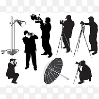 摄影道具设备剪影图-空若网 摄影道具设备剪影图-空若网