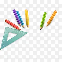 简约多彩铅笔-空若网 简约多彩铅笔-空若网