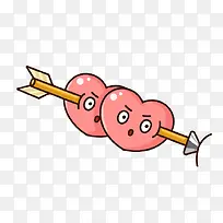 一箭穿心情人节卡通漂浮-空若网 一箭穿心情人节卡通漂浮-空若网