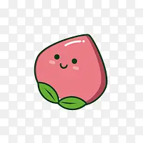 彩色圆弧桃子食物元素-空若网 彩色圆弧桃子食物元素-空若网