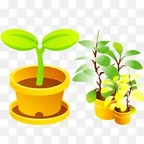 手绘盆栽-空若网 手绘盆栽-空若网