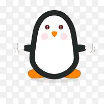 可爱卡通企鹅矢量图-空若网 可爱卡通企鹅矢量图-空若网