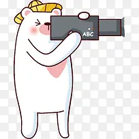 摄影的小熊矢量图-空若网 摄影的小熊矢量图-空若网