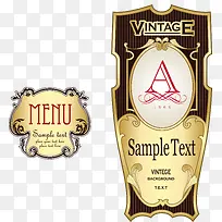 矢量金色啤酒标签-空若网 矢量金色啤酒标签-空若网