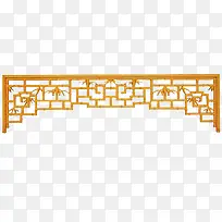 窗棂图案橙色上边框-空若网 窗棂图案橙色上边框-空若网