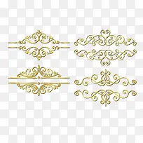 矢量金色花纹-空若网 矢量金色花纹-空若网