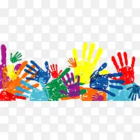 彩色掌印-空若网 彩色掌印-空若网