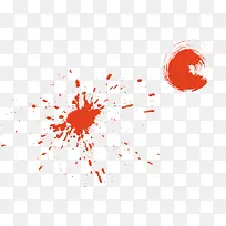 橙色喷溅墨迹油漆-空若网 橙色喷溅墨迹油漆-空若网