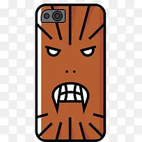 咖啡色双闪专用手机壳-空若网 咖啡色双闪专用手机壳-空若网