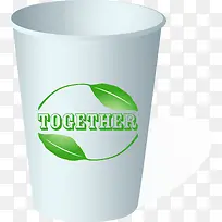 卡通矢量纸杯子素材图-空若网 卡通矢量纸杯子素材图-空若网