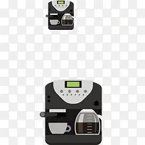 一个黑色矢量咖啡机-空若网 一个黑色矢量咖啡机-空若网