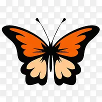 对称矢量黑边蝴蝶-空若网 对称矢量黑边蝴蝶-空若网