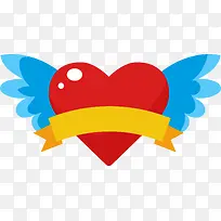 爱心翅膀游戏道具设计-空若网 爱心翅膀游戏道具设计-空若网